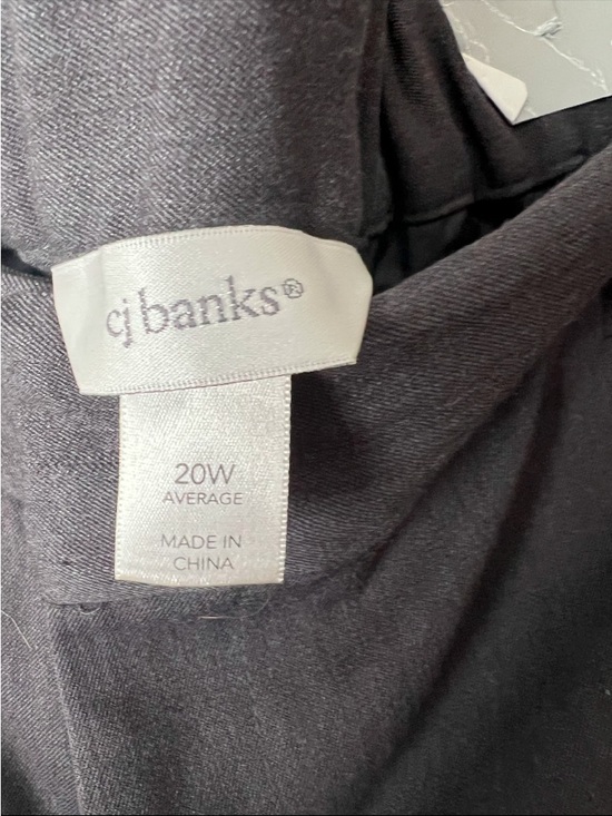 Cj Banks Grey Straight Leg career professional dress up Pants size 20W Church - Picture 5 of 6